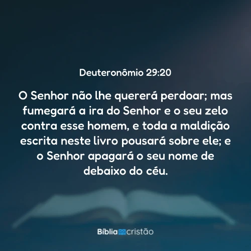 Deuteronômio 29:20