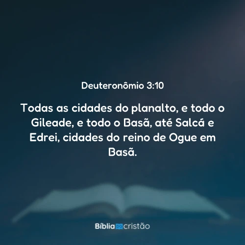 Deuteronômio 3:10