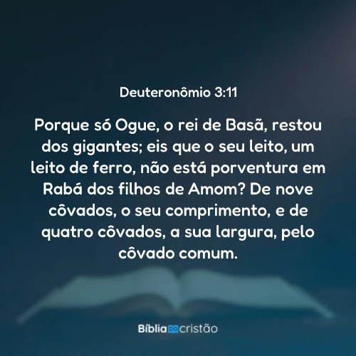 Deuteronômio 3:11
