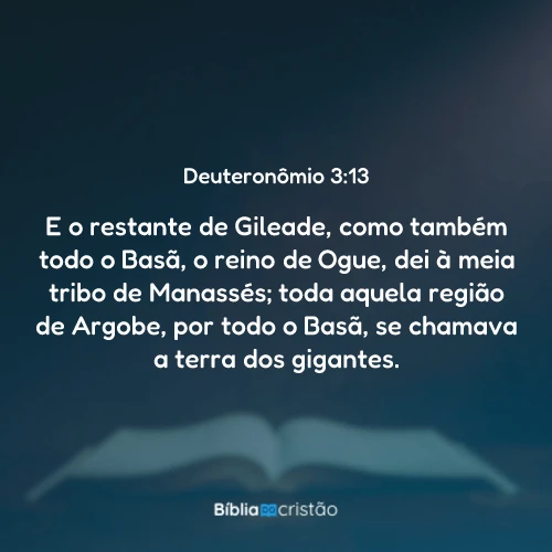 Deuteronômio 3:13