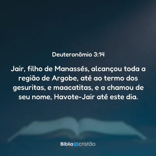 Deuteronômio 3:14