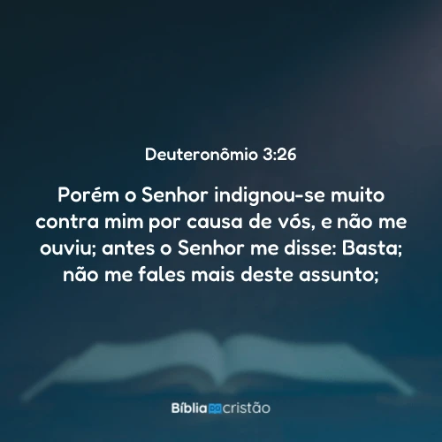 Deuteronômio 3:26