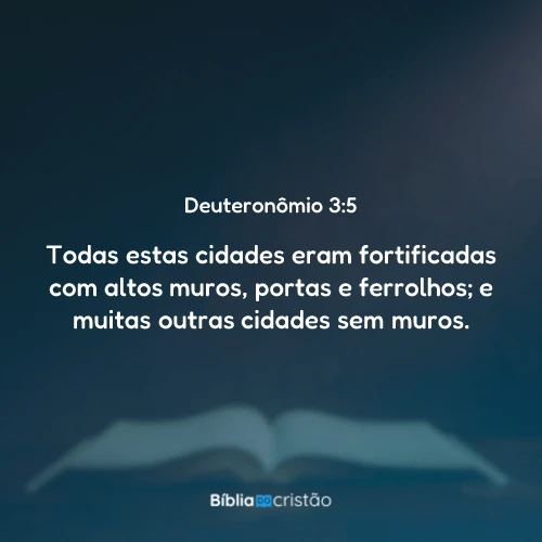 Deuteronômio 3:5