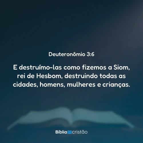 Deuteronômio 3:6