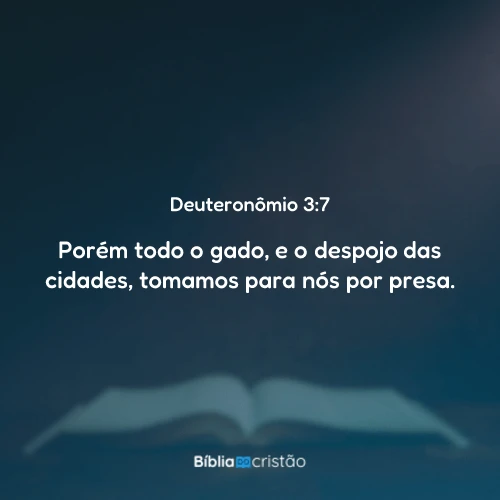 Deuteronômio 3:7