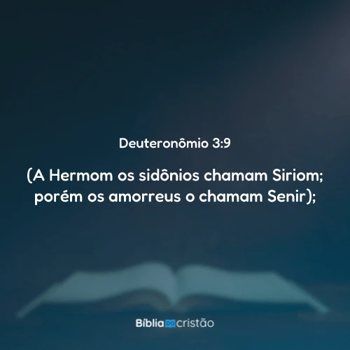 Deuteronômio 3:9