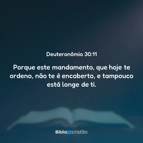 Deuteronômio 30:11