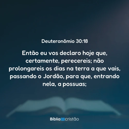 Deuteronômio 30:18
