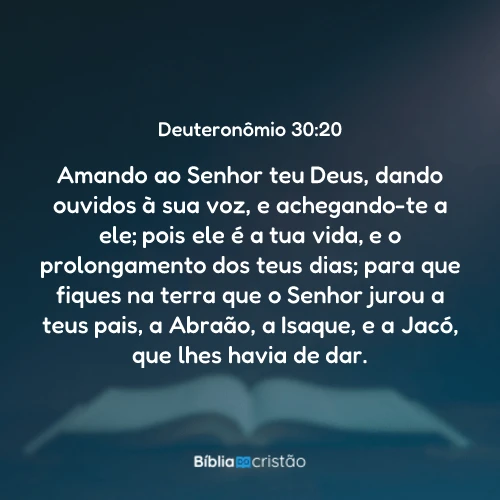 Deuteronômio 30:20