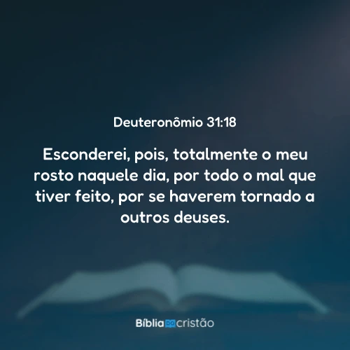 Deuteronômio 31:18