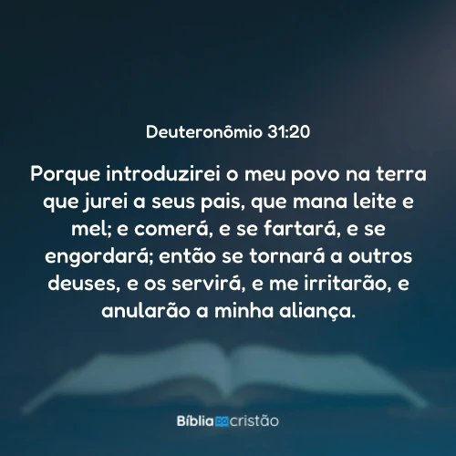 Deuteronômio 31:20