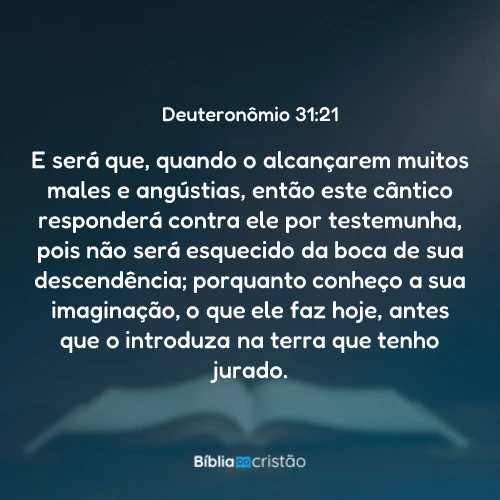 Deuteronômio 31:21