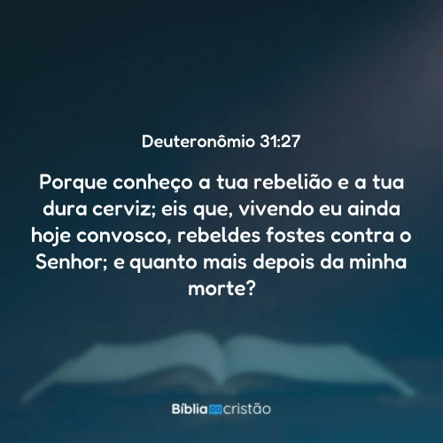Deuteronômio 31:27