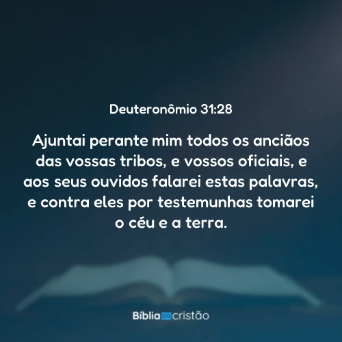 Deuteronômio 31:28