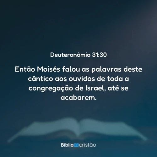 Deuteronômio 31:30