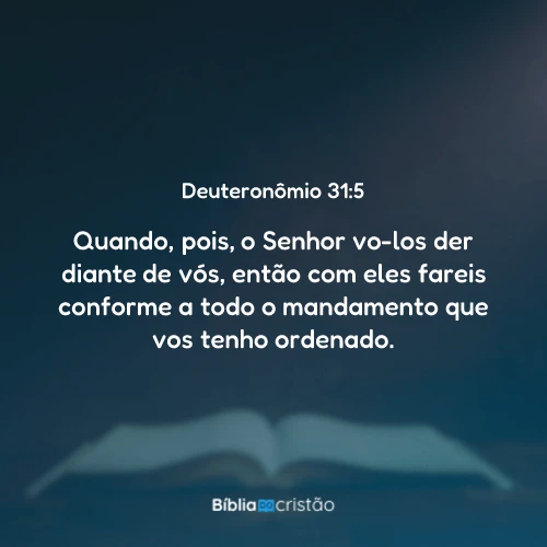 Deuteronômio 31:5