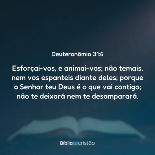 Deuteronômio 31:6