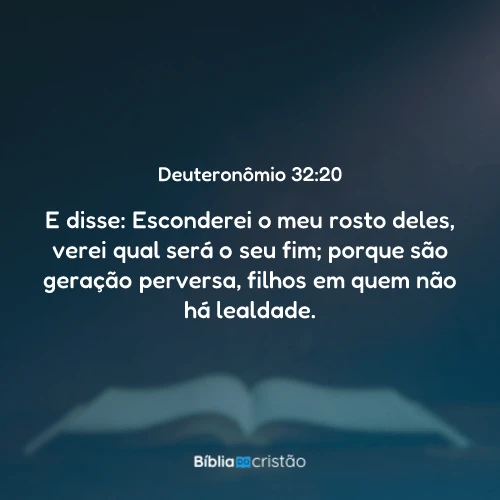 Deuteronômio 32:20