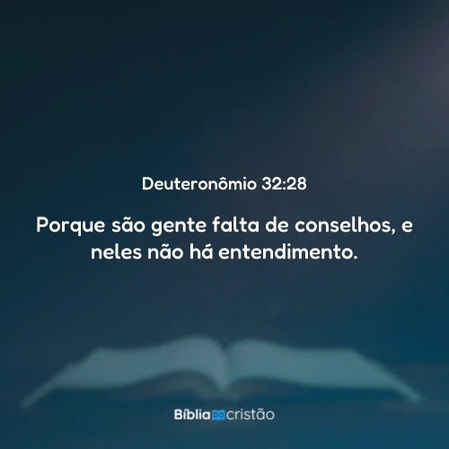 Deuteronômio 32:28