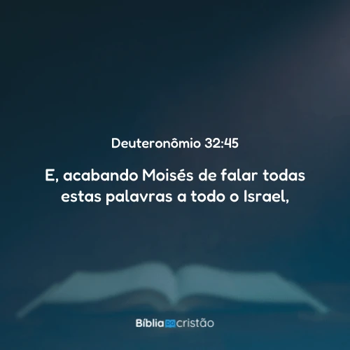 Deuteronômio 32:45
