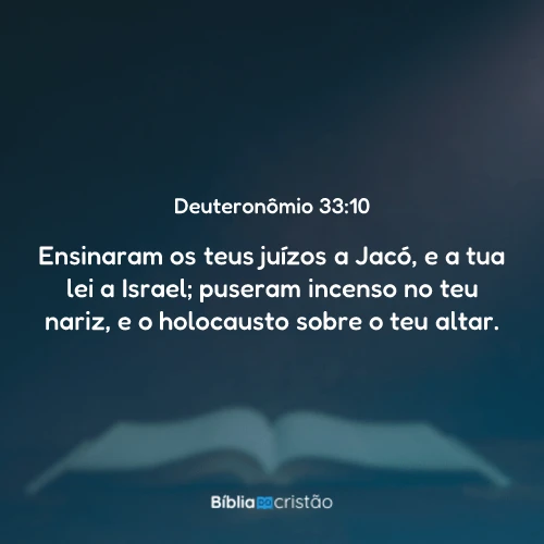 Deuteronômio 33:10