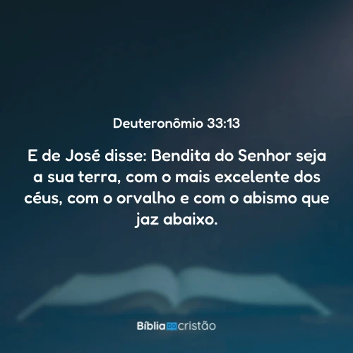 Deuteronômio 33:13
