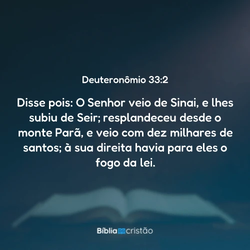 Deuteronômio 33:2