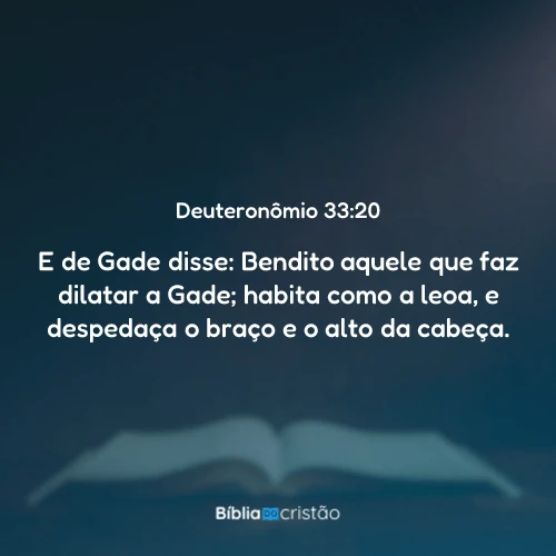 Deuteronômio 33:20