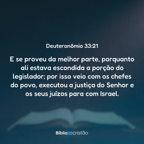 Deuteronômio 33:21
