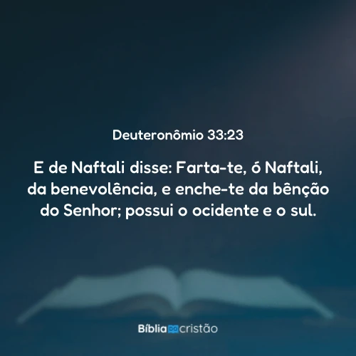 Deuteronômio 33:23