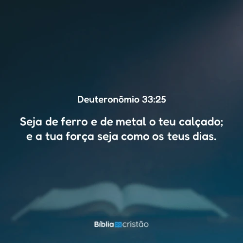 Deuteronômio 33:25