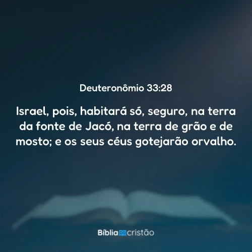 Deuteronômio 33:28