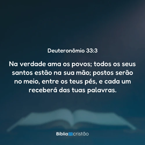 Deuteronômio 33:3