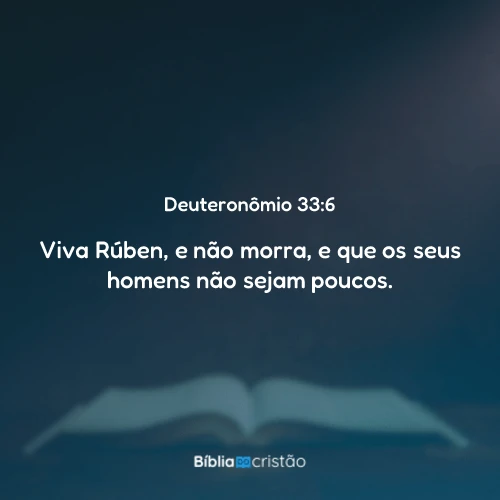 Deuteronômio 33:6