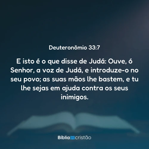 Deuteronômio 33:7
