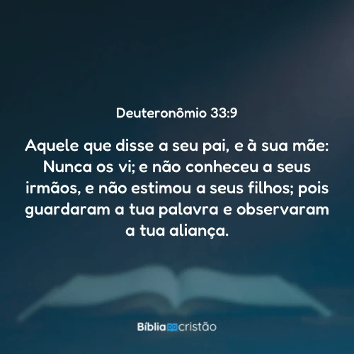 Deuteronômio 33:9