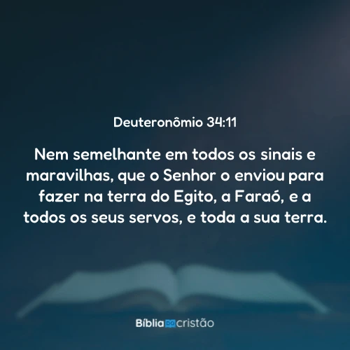 Deuteronômio 34:11