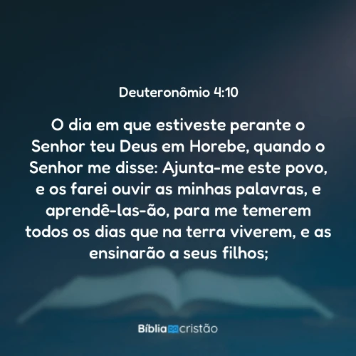 Deuteronômio 4:10