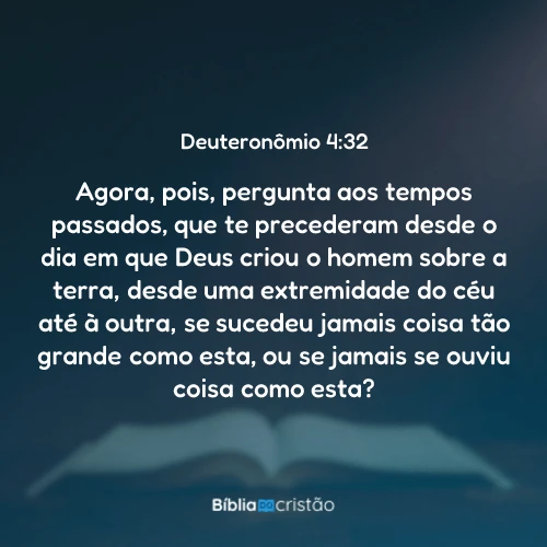 Deuteronômio 4:32