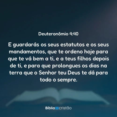 Deuteronômio 4:40
