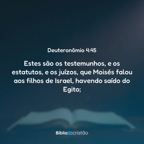 Deuteronômio 4:45