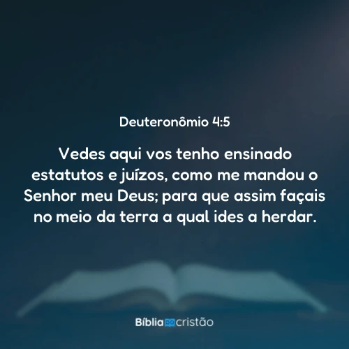 Deuteronômio 4:5