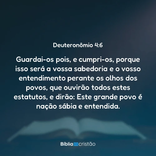 Deuteronômio 4:6