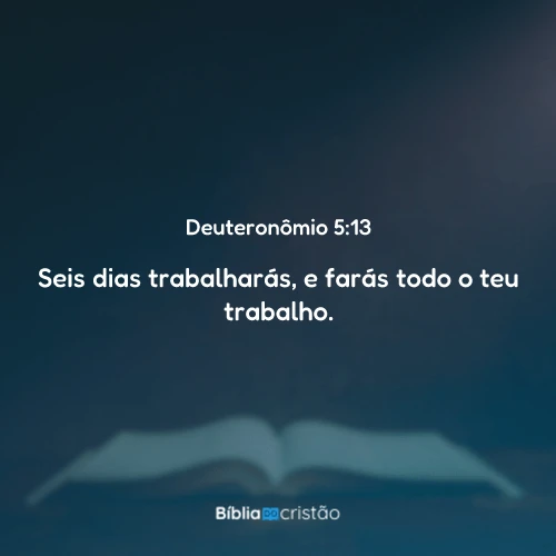 Deuteronômio 5:13