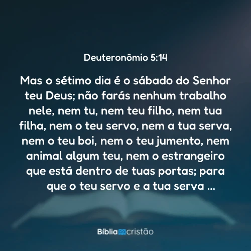 Deuteronômio 5:14