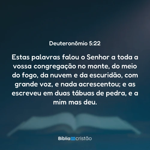 Deuteronômio 5:22
