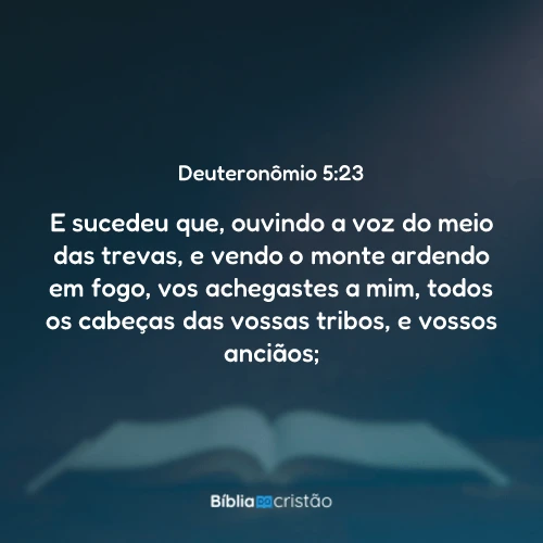 Deuteronômio 5:23