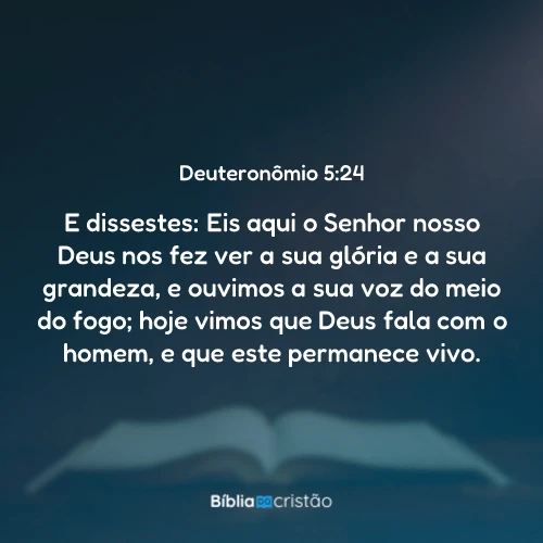 Deuteronômio 5:24