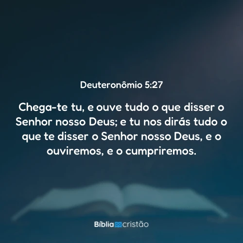 Deuteronômio 5:27