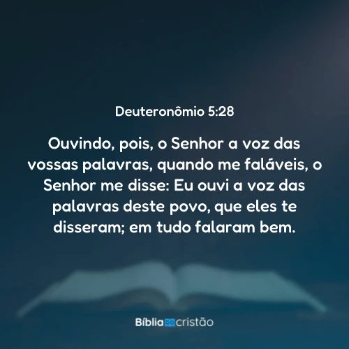 Deuteronômio 5:28